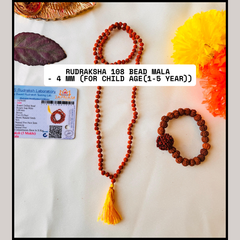 Original 5 Mukhi Rudraksha Jaap Mala 108 Beads (Lab tested) – Unlock Divine Energy! + Free Rudraksha Bracelet & Mysterious Gift!✨