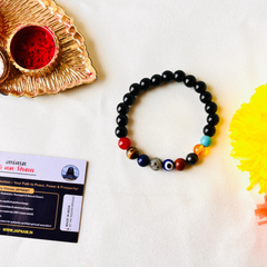 🌟 Super 9 Chakra Bracelet + 🪙 Gift (Laxmi Ji Silver-Plated Coin)