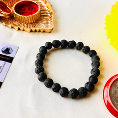 Lava Natural Stone Bracelet – A Fiery Talisman for Strength, Grounding & Transformation