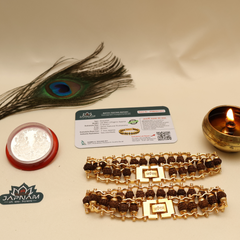 Japnam Rudraksha Rakhi Combo – Choose Rakhi for Brother, Bhai-Bhabhi, or Sister (Lab certified rudraksha)