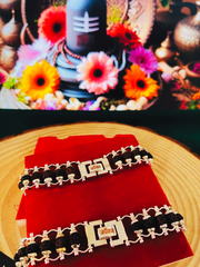 ✨ Modern Silver-Plated 5 Mukhi Rudraksha Bracelet (Lab certified) – Buy 1 Get 1 Free + 🎁 Mysterious Gift