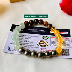 (Lab Certified) - Money Magnet Fusion Band + Free Laxmi Coin 🎁