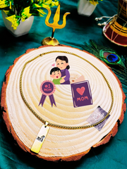 "Mother - माँ" Gold-Plated Chain Pendant + Mysterious🎁Gift
