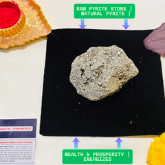 ๐ Raw Natural Pyrite Stone (Original & Authentic - 80โ120 GM) Cluster + ๐ Mysterious Gift