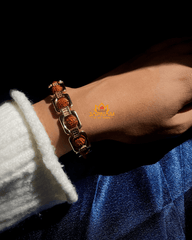 Gold Plated Essential 5 Mukhi Rudraksha Bracelet + Mysterious🎁Gift