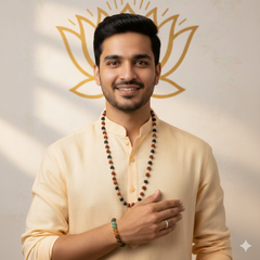 🌿 Divya Raksha Karungali & Rudraksha Kavach Mala + Choice of Bracelet Combo (Lab-Certified) + Free Gift 🎁