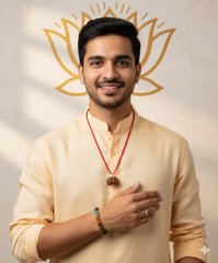 7 Mukhi Rudraksha (Lab certified) + Money Magnet Bracelet – Unlock Wealth & Prosperity ✨💰+ Gift 🎁 Laxmi Silver Plated Coin