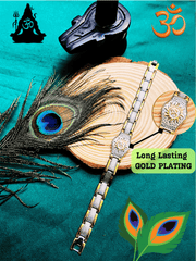 Gold-Plated Unique Grid Om Bracelet + MysteriousЁЯОБGift