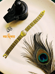 Gold-Plated Unique Grid Om Bracelet + MysteriousЁЯОБGift