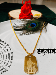 Hanuman Chalisa Micro-carved Pendant With Chain + Free (Modern 5 Mukhi Rudraksha Bracelet) + Mysterious🎁Gift