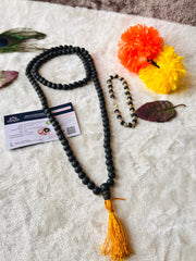 🌿 Authentic Karungali 108+1 Bead Mala + Bracelet combo (Lab certified) - Free Gift 🎁