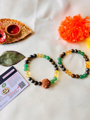 ✨ Authentic – 7 Mukhi Money Magnet Bracelet + Money Magnet Bracelet Combo (Lab-Certified) + 🎁 Free Gift Inside!