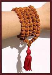 Original 5 Mukhi Rudraksha Jaap Mala 108 Beads (Lab tested) – Unlock Divine Energy! + Free Rudraksha Bracelet & Mysterious Gift!✨