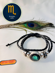 ๐ชZodiac Leather Bracelet โ Personalised Style & Celestial Energy๐