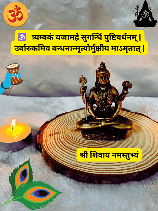 Exquisite Gold-Plated Celestial Shiva Idol : A Divine and Elegant Masterpiece