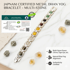Metal Silver Dhan Yog Bracelet