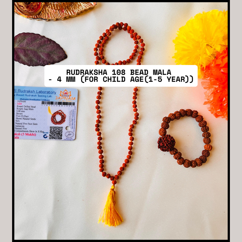 Original 5 Mukhi Rudraksha Jaap Mala 108 Beads (Lab tested) – Unlock Divine Energy! + Free Rudraksha Bracelet & Mysterious Gift!✨
