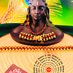 🪔 𝐃𝐢𝐰𝐚𝐥𝐢 𝐒𝐩𝐞𝐜𝐢𝐚𝐥 : Original Natural Rudraksha Bracelet (5 Mukhi) -Buy 1 Get 1 Free! (Lab Tested) + 𝐅𝐫𝐞𝐞 🎁 Laxmi Ganesha Silver Plated Coin