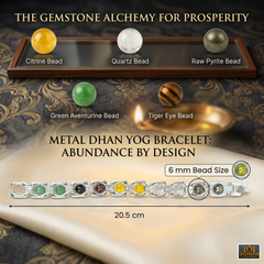 Metal Silver Dhan Yog Bracelet