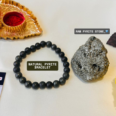 💎 Raw Natural Pyrite Stone Cluster (70–100 GM) + Choice of Bracelet (Money Magnet OR Natural Pyrite) – Lab Certified