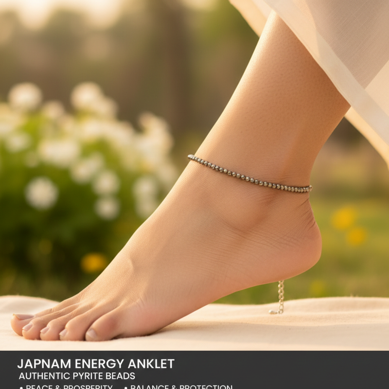 Raw Pyrite Anklet (100% Authentic Pyrite)