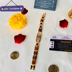 ✨ Elegant Om Rudraksha Gold-Plated Bracelet - (Anti-Tarnished & Authentic) + 🎁 Mysterious Gift