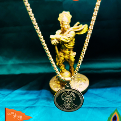 Hanuman Gold-Plated Chain Pendant For Men ( 24 Inch ) + Mysterious🎁Gift