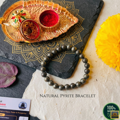 Natural Pyrite Bracelet – A Powerful Stone for Wealth, Success, Confidence & Protection ✨💰