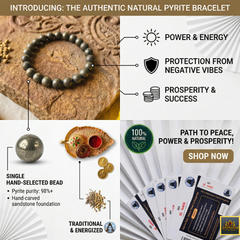 Natural Pyrite Bracelet – A Powerful Stone for Wealth, Success, Confidence & Protection ✨💰