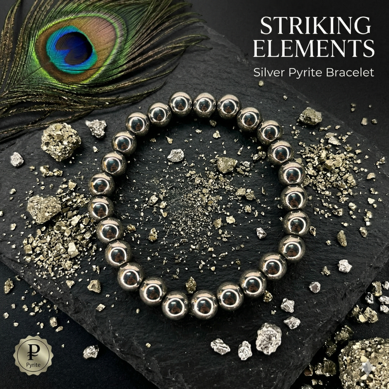 Silver Pyrite Bracelet – A Powerful Stone for Wealth, Success, Confidence & Protection ✨💰