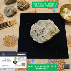 💎 Raw Natural Pyrite Stone (Original & Authentic - 70–100 GM) Cluster + 🎁 Mysterious Gift