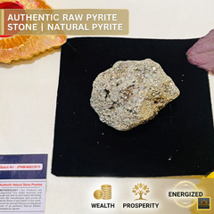 💎 Raw Natural Pyrite Stone (Original & Authentic - 70–100 GM) Cluster + 🎁 Mysterious Gift