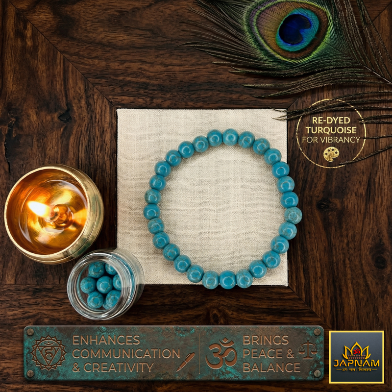 Dye Firoza Bracelet – A Vibrant Talisman for Healing, Harmony & Prosperity