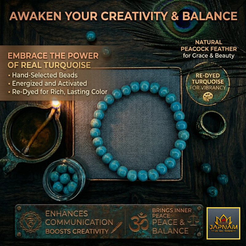 Dye Firoza Bracelet – A Vibrant Talisman for Healing, Harmony & Prosperity