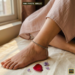 Raw Pyrite Anklet (100% Authentic Pyrite)