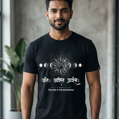 ♾️Antah Anant Prarambh – The End is the Beginning ☸️ (T-Shirt ) & 📿Metal Dhan Yog Bracelet