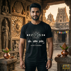 ♾️Antah Anant Prarambh – The End is the Beginning ☸️ (T-Shirt ) & 📿Metal Dhan Yog Bracelet