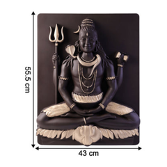 🕉️ Lord Shiva Meditating 3D Wall Art Frame 🖼️