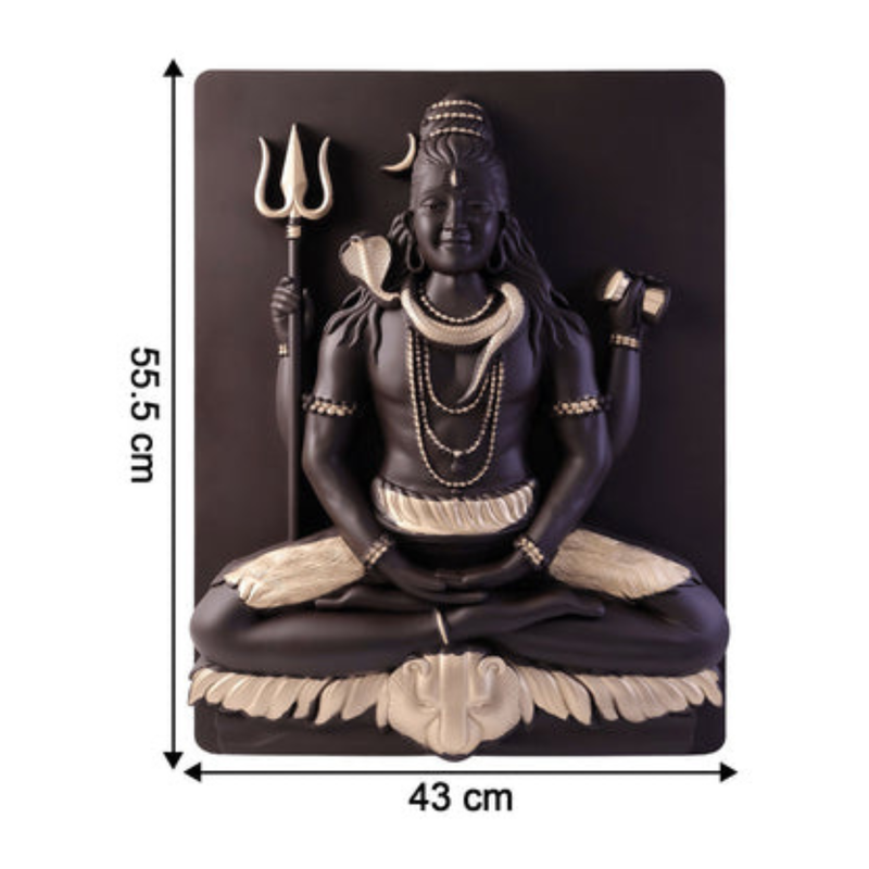 🕉️ Lord Shiva Meditating 3D Wall Art Frame 🖼️