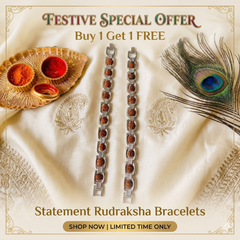 Buy 1 Get 1 FREE – Statement Rudraksha Bracelets