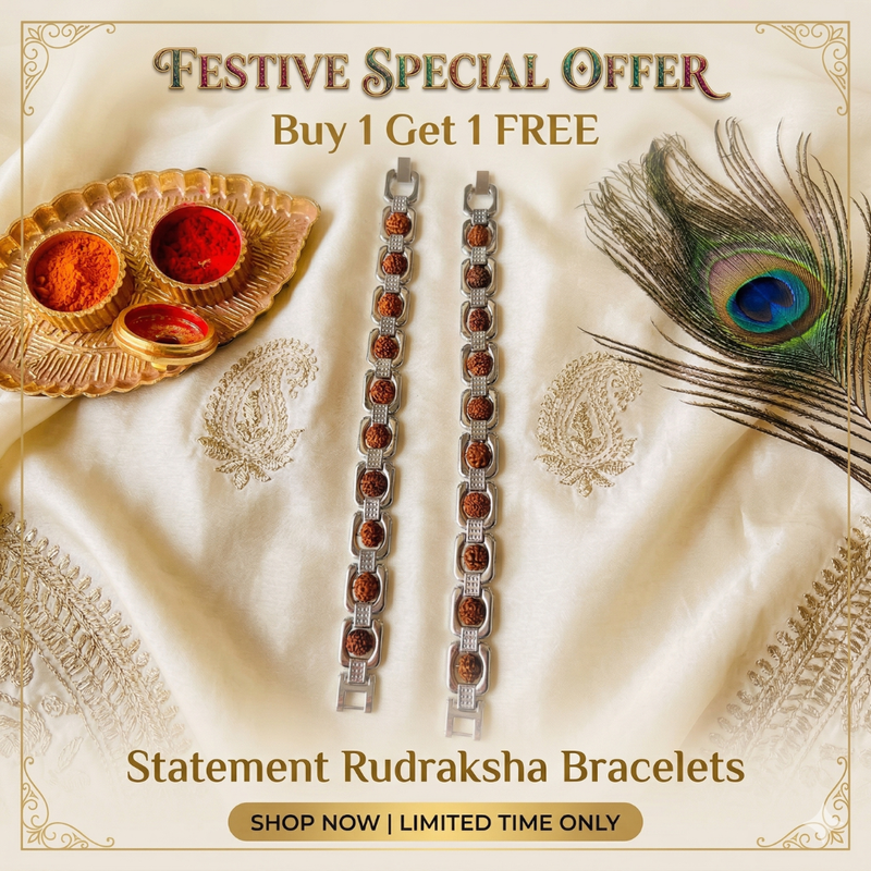 Buy 1 Get 1 FREE – Statement Rudraksha Bracelets