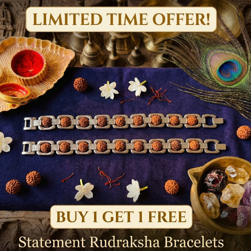 Buy 1 Get 1 FREE – Statement Rudraksha Bracelets