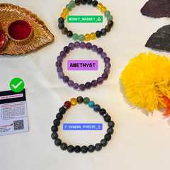 3-in-1 Divine Bracelet Kit – Choose Any 3 (Rudraksha, Karungali, Crystal) + Free Mysterious Gift 🎁