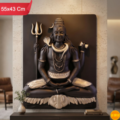 🕉️ Lord Shiva Meditating 3D Wall Art Frame 🖼️