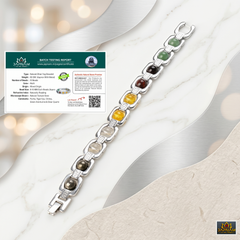 Metal Silver Dhan Yog Bracelet