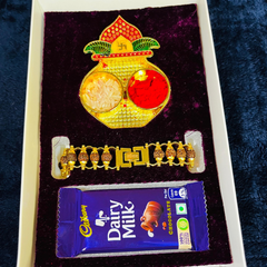 Modern Rakhi For Dear Brother OR Bhai-Bhabhi - Happy Rakhi [Combo Offer - Total 2 Piece Rakhi!!]
