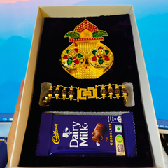 Modern Rakhi For Dear Brother OR Bhai-Bhabhi - Happy Rakhi [Combo Offer - Total 2 Piece Rakhi!!]