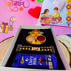Modern Rakhi For Dear Brother OR Bhai-Bhabhi - Happy Rakhi [Combo Offer - Total 2 Piece Rakhi!!]