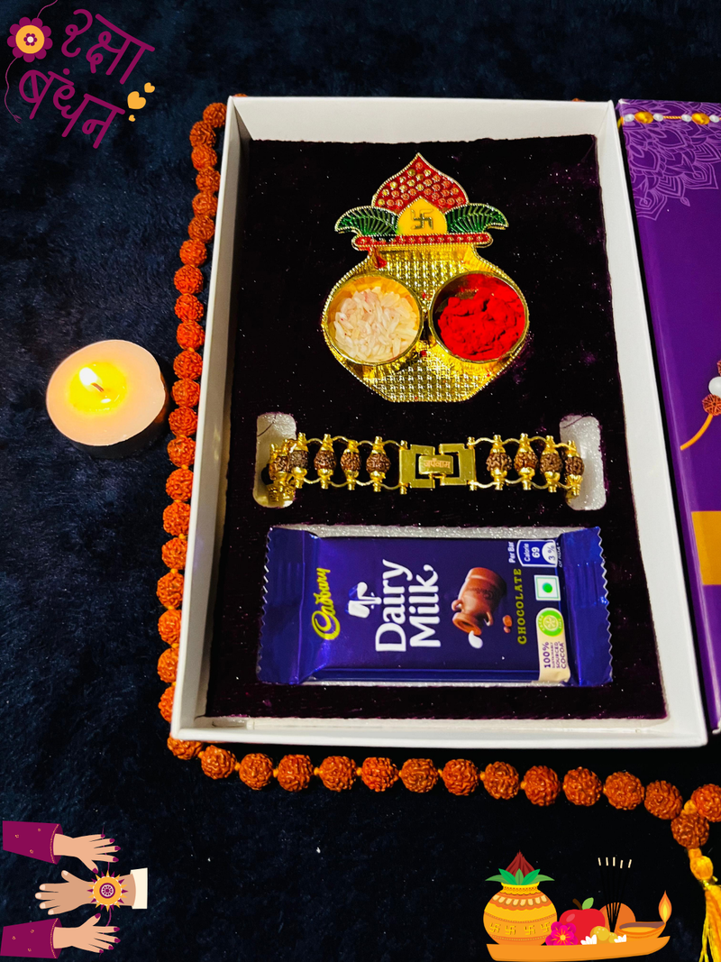 Modern Rakhi For Dear Brother OR Bhai-Bhabhi - Happy Rakhi [Combo Offer - Total 2 Piece Rakhi!!]
