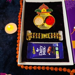 Modern Rakhi For Dear Brother OR Bhai-Bhabhi - Happy Rakhi [Combo Offer - Total 2 Piece Rakhi!!]